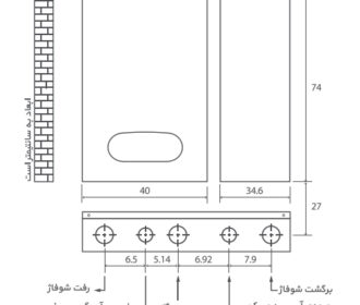 ابعاد پکیج دیواری